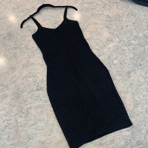 Alexander Wang Knit Bodycon V-Neck Mini Dress LBD